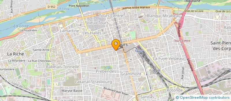 localisation de l'entreprise ASS LOCATAIRE MAISON DENTAIRE TOURAINE  TOURS