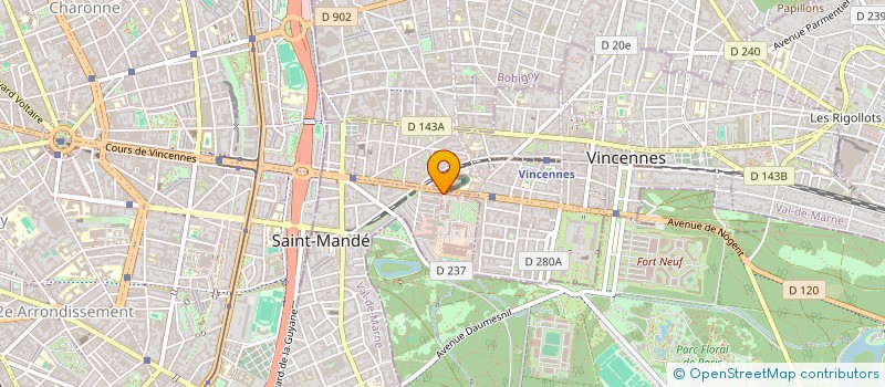 localisation de l'entreprise ASS LOCATAIRES 71AVENUE PARIS à SAINT-MANDE