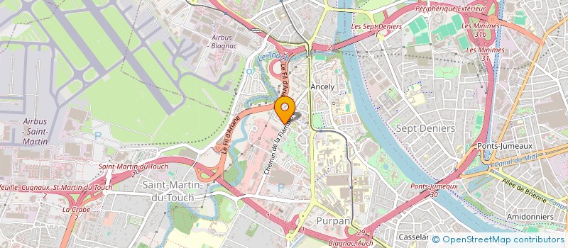 localisation de l'entreprise ASS LOCATAIRES TONY PONCET RES FLAMBERE  TOULOUSE