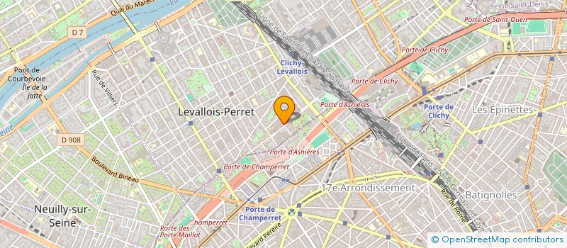 localisation de l'entreprise ASS LOCAU MEDIC COURCELLOR II à LEVALLOIS-PERRET