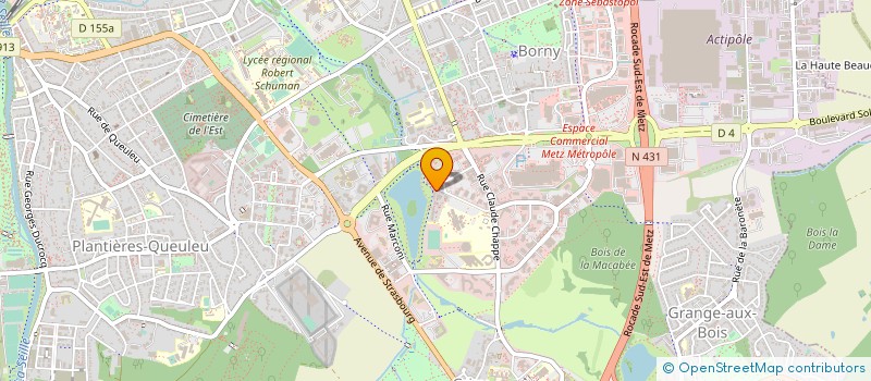 localisation de l'entreprise ASS LOGEMENT ELEVES ETS MESSIN SUPELEC à METZ
