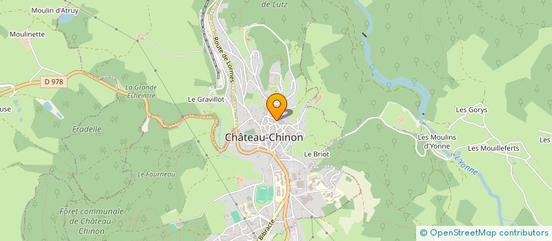 localisation de l'entreprise ASS LOGEMENT ET ACCUEIL JEUNES RURAUX à CHATEAU-CHINON (VILLE)