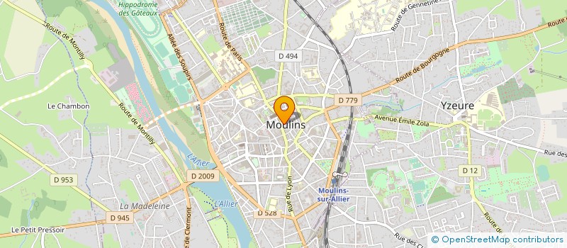localisation de l'entreprise ASS LOGEMENT ETUDIANTS AGGLO MOULINOISE à MOULINS