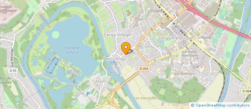 localisation de l'entreprise ASS LOGEMENT ETUDIANTS CTRE POLYTECH  CERGY