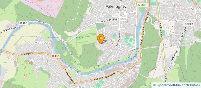 localisation de l'entreprise ASS LOGEMENT POPULATIONS DEFAVORISEES à VALENTIGNEY