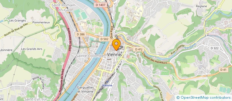 localisation de l'entreprise ASS LOGEMENT TEMPORAIRE ISERE RHODANIENN à VIENNE
