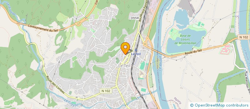 localisation de l'entreprise ASS LOGEMENT VALLEE DU RHONE à LE TEIL