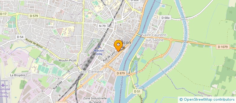 localisation de l'entreprise ASS LOGIS DE FRANCE DE SAONE ET LOIRE à MACON