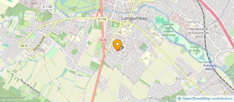 localisation de l'entreprise ASS LOGJUMELLOISE POUR DIVERSITE CULTURELLE ET SOLIDARITE à LONGJUMEAU