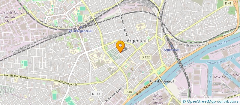 localisation de l'entreprise ASS  LOI 1901 à ARGENTEUIL