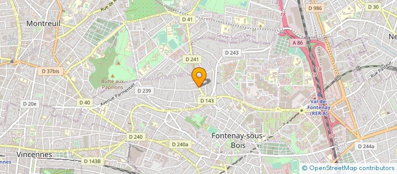 localisation de l'entreprise ASS LOI 1901 BET CHALOM à FONTENAY-SOUS-BOIS