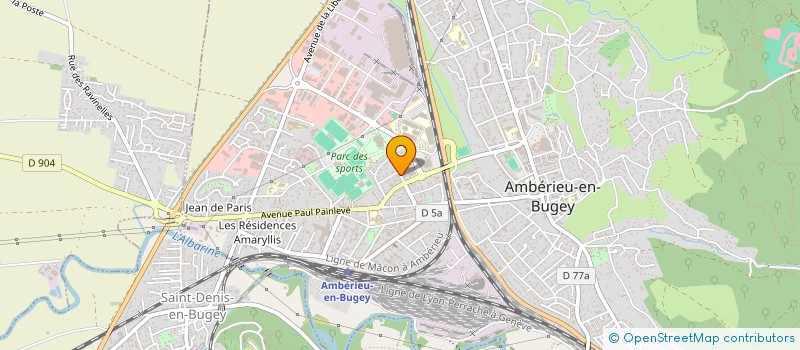 localisation de l'entreprise ASS  LOI 1901 EGLISE PROTESTANTE  AMBERIEU-EN-BUGEY