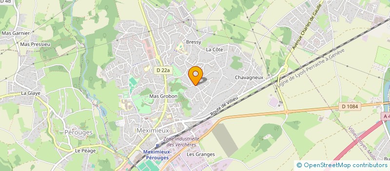 localisation de l'entreprise ASS  LOI 1901 EXTREME COMMUNICATION  MEXIMIEUX