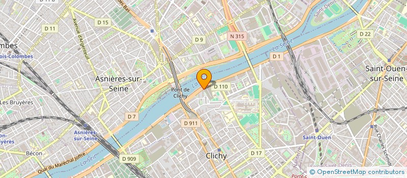 localisation de l'entreprise ASS LOI 1901 OURSON à CLICHY
