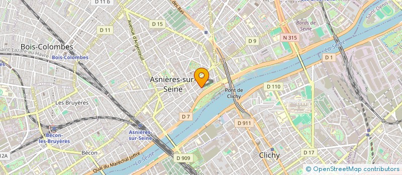 localisation de l'entreprise ASS LOI 1901 PLEIN CHAMPS COMMUNICATION à ASNIERES-SUR-SEINE