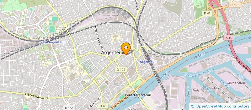 localisation de l'entreprise ASS  LOI 1901 SYNDIC DES COPROPR MICHELE à ARGENTEUIL