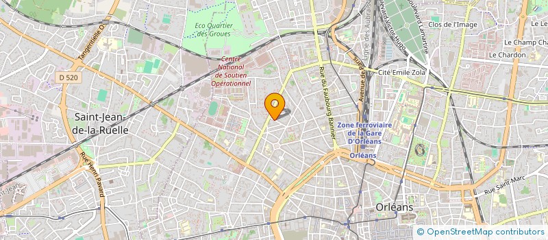 localisation de l'entreprise ASS LOIRET INTEGRATION SCOLAIRE à ORLEANS