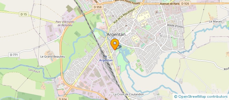 localisation de l'entreprise ASS LOIS ACTIF RETRAITE SNCF REG ARGENTAN à ARGENTAN