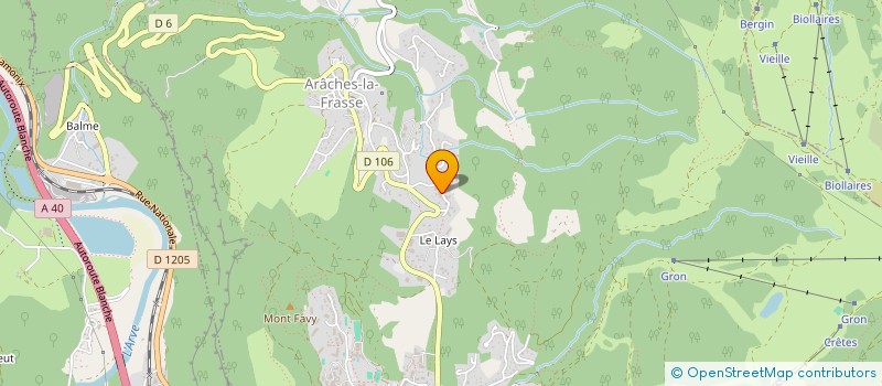 localisation de l'entreprise ASS LOISIR CULTURE AUX CARREFOURS AMITIE  ARACHES-LA-FRASSE