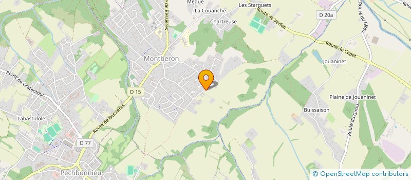 localisation de l'entreprise ASS.LOISIR ESPRIT COUNTRY NORD-EST TOULOUSAIN (ALEC DU NET)  MONTBERON