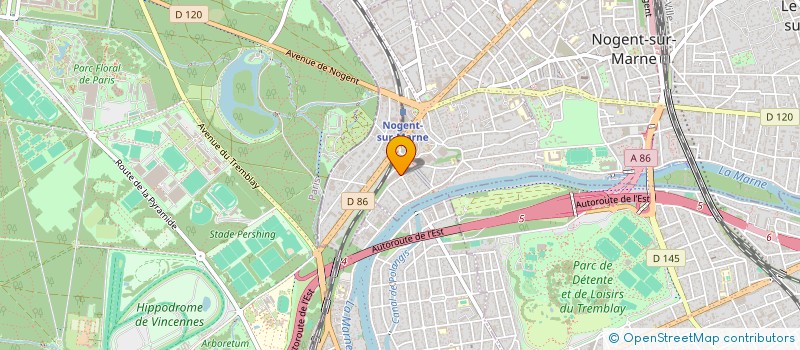 localisation de l'entreprise ASS LOISIR ET CULTURE  NOGENT-SUR-MARNE