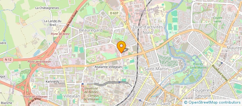 localisation de l'entreprise ASS LOISIRS CULTURE CCI à RENNES