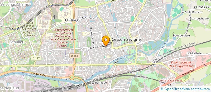 localisation de l'entreprise ASS LOISIRS CULTURE LE SEVIGNE à CESSON-SEVIGNE