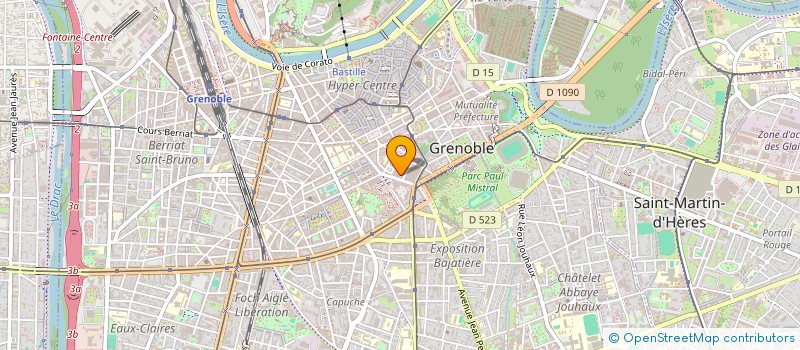localisation de l'entreprise ASS LOISIRS DU PERSONNEL DE L INFOCENTRE  GRENOBLE