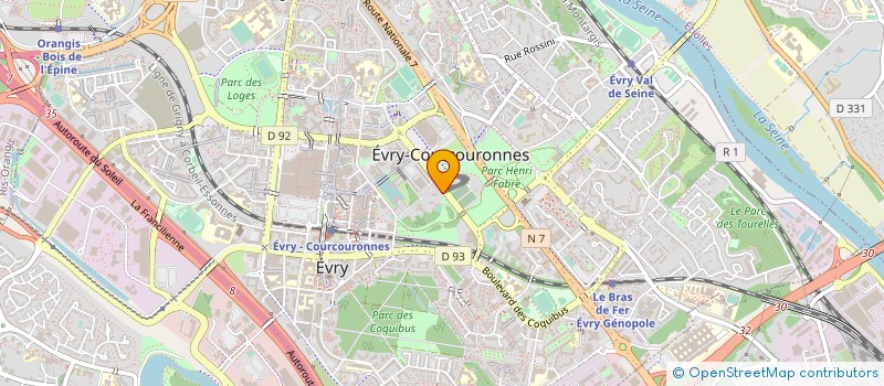 localisation de l'entreprise ASS LOISIRS JEUNES POLICE ESSONNE à EVRY-COURCOURONNES