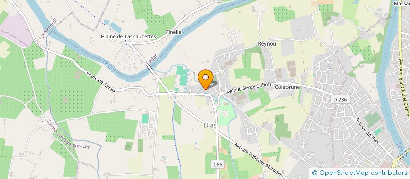 localisation de l'entreprise ASS LOISIRS JEUNESSE  BIAS