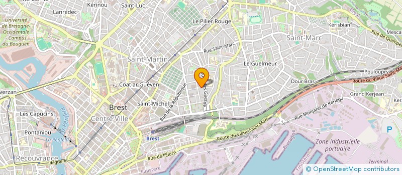 localisation de l'entreprise ASS LONGUEUR D'ONDES à BREST