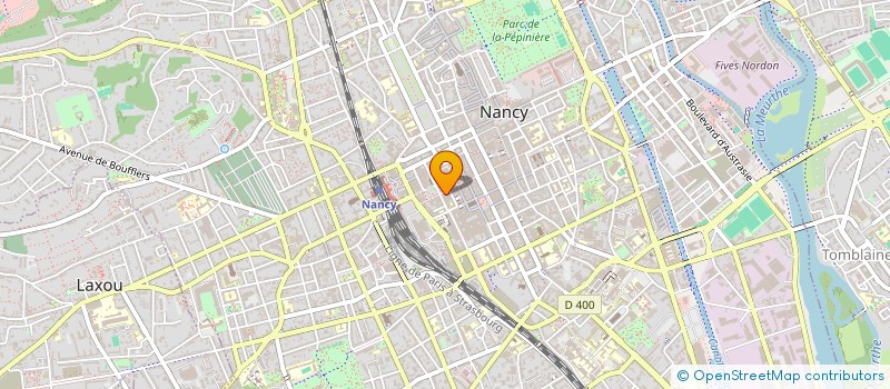 localisation de l'entreprise ASS  LORR CULTURELLE AIDE AUX HANDICAPES  NANCY