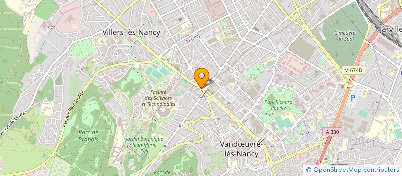 localisation de l'entreprise ASS LORRAINE D'INFORMATIQUE ET SERVICES à VANDŒUVRE-LES-NANCY