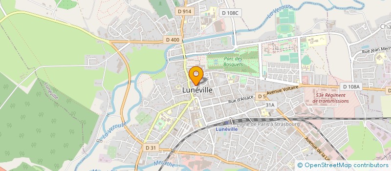 localisation de l'entreprise ASS LORRAINE SON ET LUMIERE  LUNEVILLE