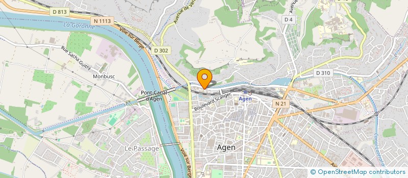 localisation de l'entreprise ASS LOT ET GARONNAISE DES GYNECOLOGUES DE GUYENNE GASCOGNE  AGEN