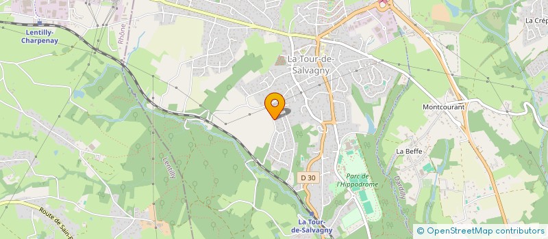 localisation de l'entreprise ASS LOTISSEMENT ST EMILION  LA TOUR-DE-SALVAGNY