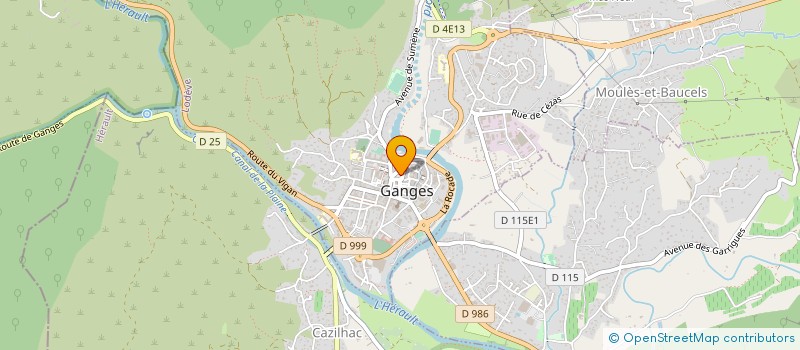 localisation de l'entreprise ASS LOU SOURELH ES AQUI MAIRIE à GANGES