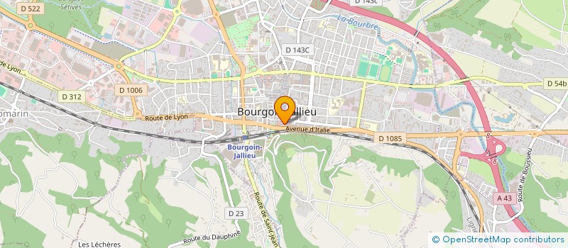 localisation de l'entreprise ASS LOUNGE  BOURGOIN-JALLIEU