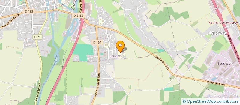 localisation de l'entreprise ASS LOUVIERS HAMELET BASKET CLUB INTER  LOUVIERS