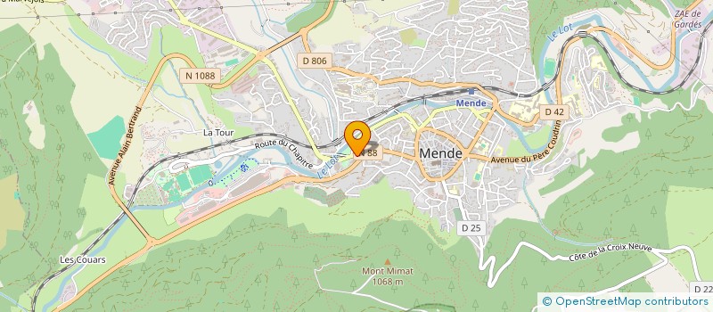 localisation de l'entreprise ASS LOZERIENNE DES DIABETIQUES à MENDE