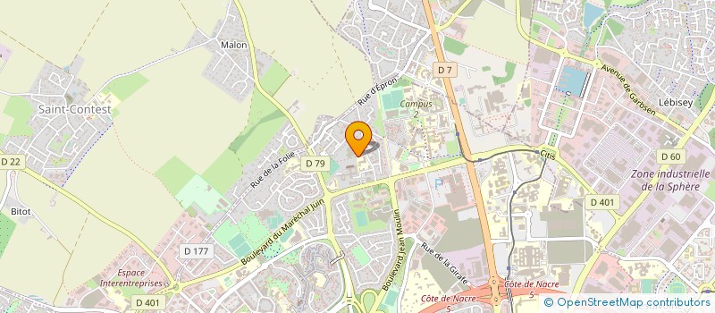 localisation de l'entreprise ASS LT LP NOTRE DAME DE FIDELITE à CAEN