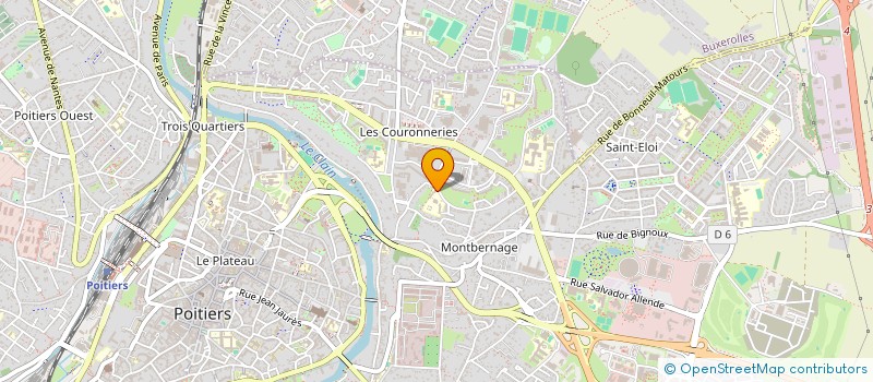 localisation de l'entreprise ASS LUDOTHEQUES FRANCAISES POITOU CHTES à POITIERS