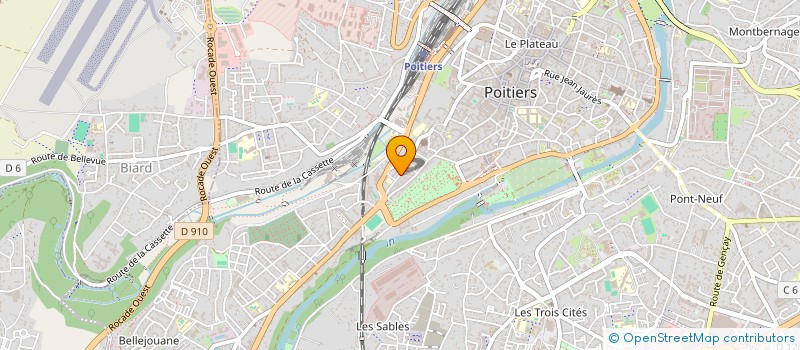 localisation de l'entreprise ASS LUTTE CONTRE ILLETRISME EC NORMALE à POITIERS