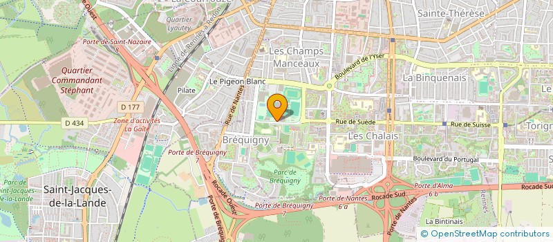 localisation de l'entreprise ASS LYCEE BREQUIGNY à RENNES