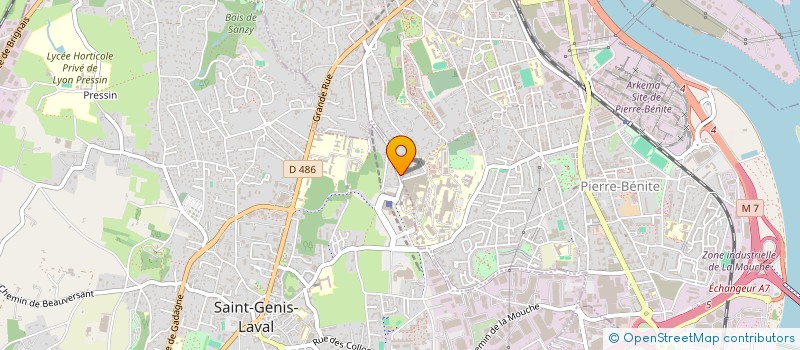 localisation de l'entreprise ASS LYON SUD OUEST RECHERCHE HEMATOL à OULLINS-PIERRE-BENITE