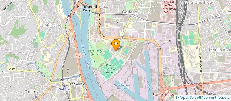 localisation de l'entreprise ASS LYON VOLLEY BALL à LYON