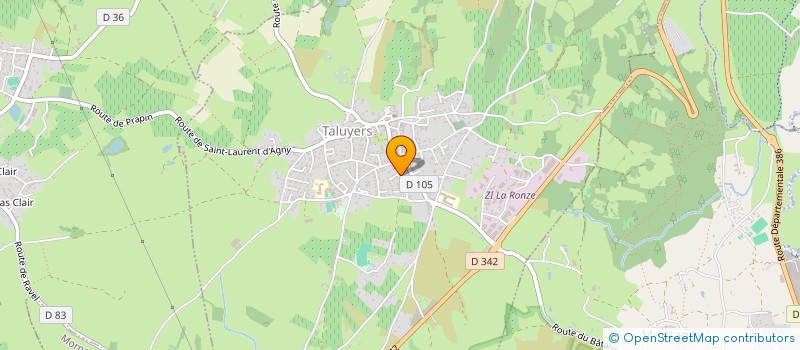 localisation de l'entreprise ASS LYONNAISE EDUCATION LOISIR à TALUYERS