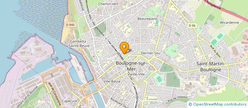 localisation de l'entreprise ASS  LYRIADE  BOULOGNE-SUR-MER