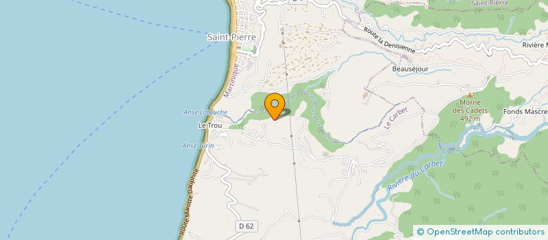 localisation de l'entreprise ASS     M A A D    INFORMATIQUE  LE CARBET