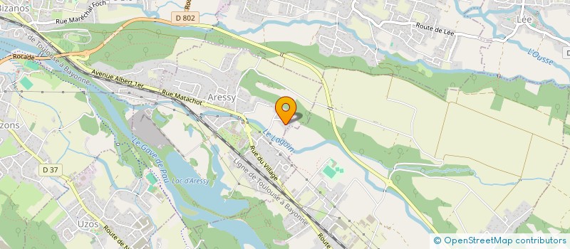 localisation de l'entreprise ASS M A D DES 2 RIVES DU GAVE à ARESSY
